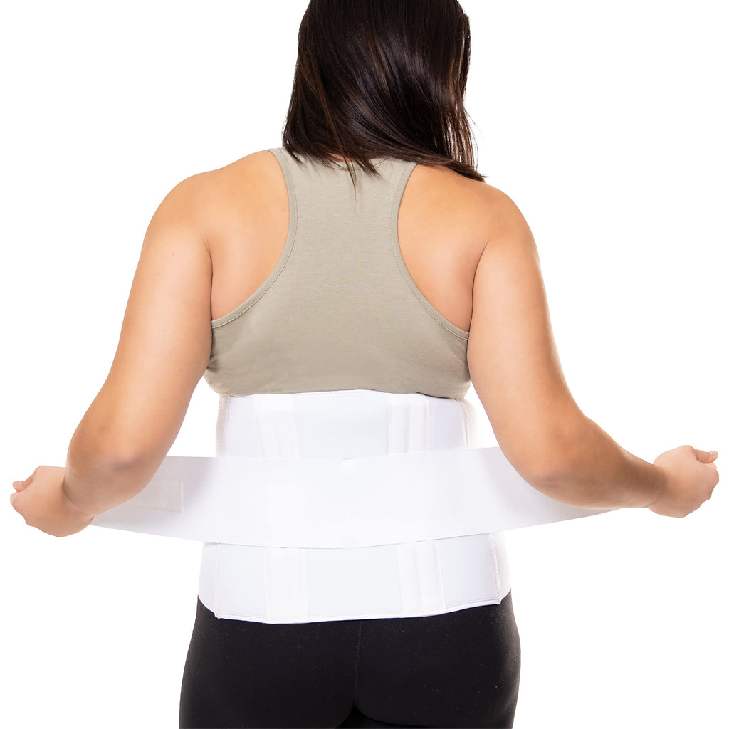 [Australia] - BraceAbility Plus Size 4XL Bariatric Back Brace - XXXXL Big and Tall Lumbar Support Girdle for Obesity Lower Back Pain in Extra Large, Heavy or Overweight Men and Women (Fits 61"-67") 