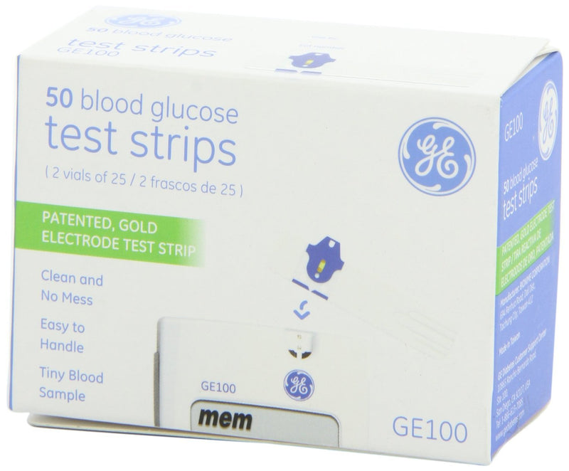 [Australia] - GE100 Test Strips 50 Ct (2 Pack) 