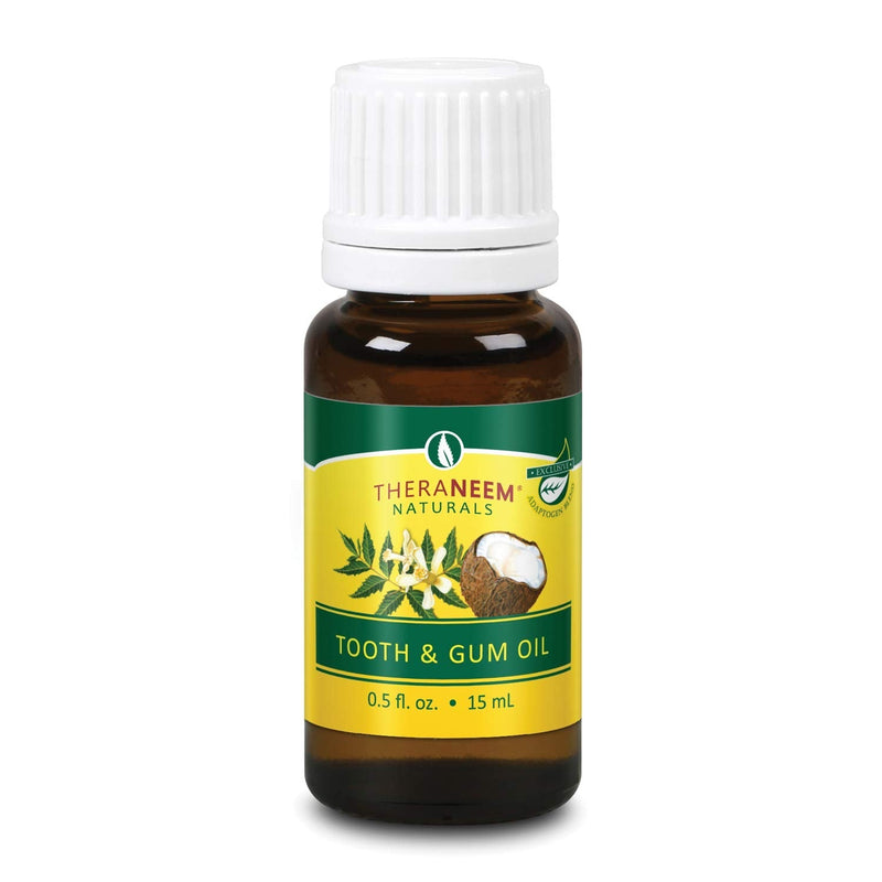 [Australia] - TheraNeem Neem Tooth & Gum Oil | Supports Healthy Teeth & Gums with CoQ10, Coconut Oil & Supercritical Extracts | 0.5oz 