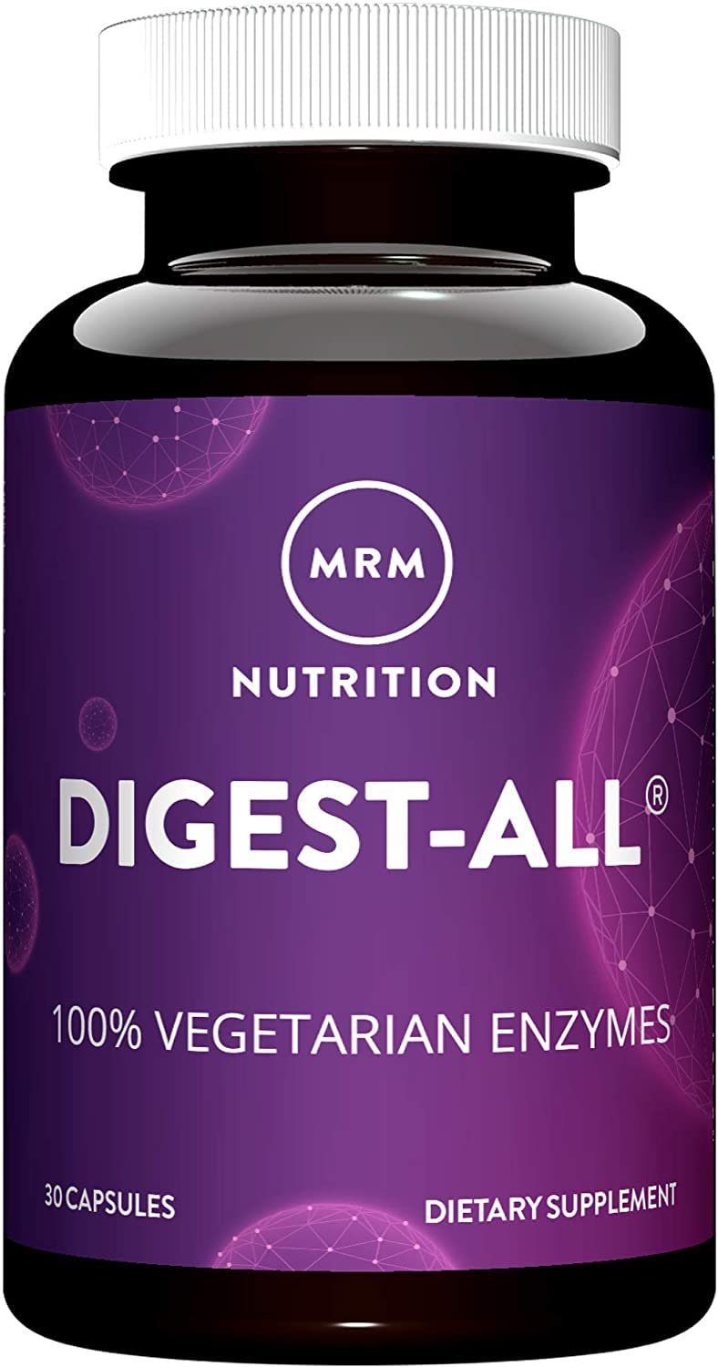 [Australia] - MRM Nutrition Digest-All ® | Digestive Enzymes | Improved Digestion and Absorption | Lactase + Amylase + Lipase| May Help with Bloating and Gas| 100% Vegetarian | Gluten-Free | 15 Servings MRM Digest-All 30 Count (Pack of 1) 