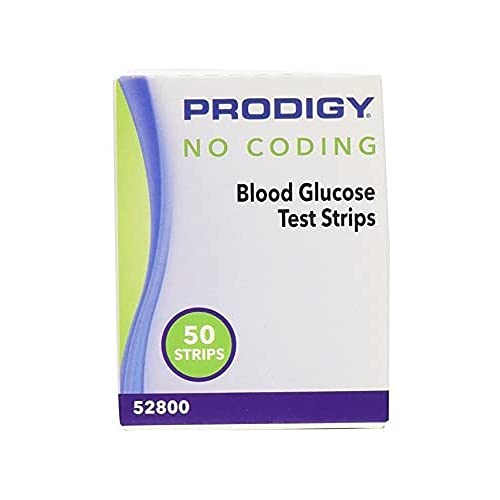 [Australia] - Prodigy 52800 No Coding Blood Glucose Test Strips, Box of 50 Strips 