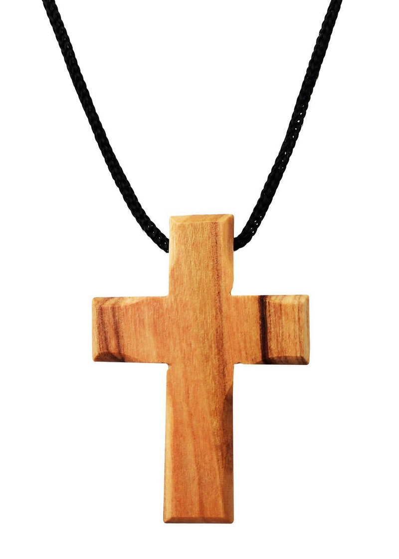 [Australia] - Holy Land Imports Olive Wood Cross Pendant. (1.5 inches Height) WA-37 