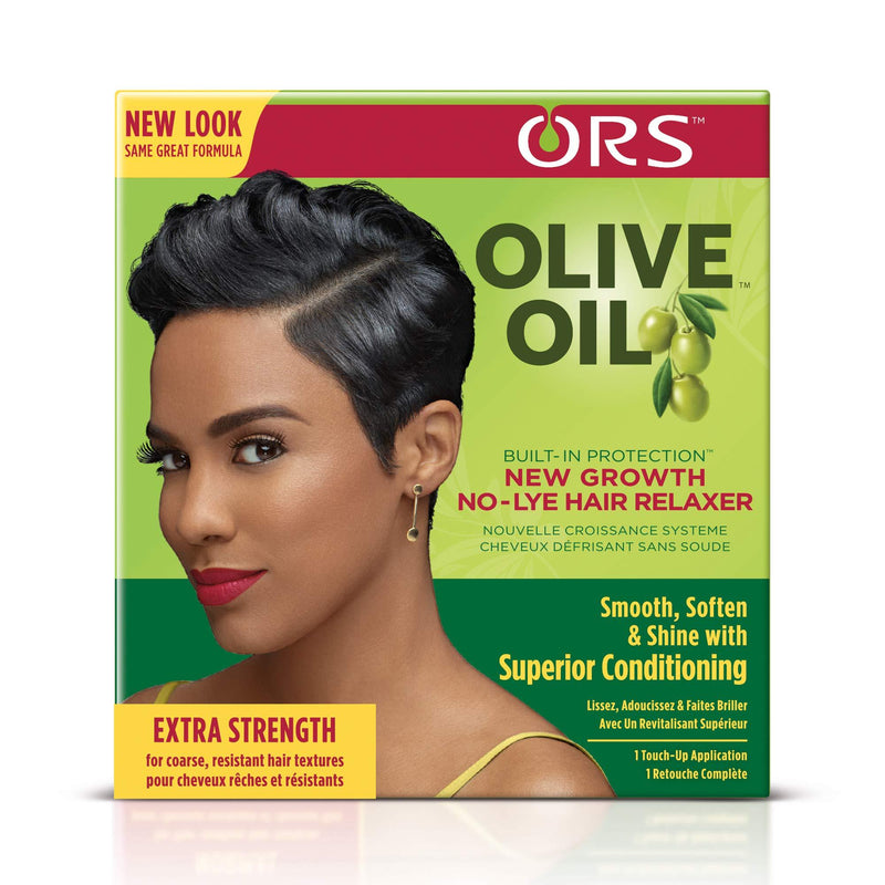 [Australia] - ORS Olive Oil Build-In Protection New Growth No-Lye Hair Relaxer - Extra Strength Pack of 1 