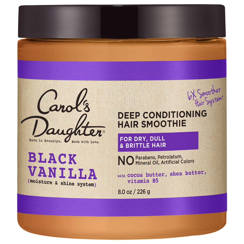 [Australia] - Carol's Daughter Black Vanilla Moisture and Shine Hair Smoothie For Dry Hair and Dull Hair, with Shea Butter, Cocoa Butter and Vitamin B5, Paraben Free Hair Treatment, 8 oz (Packaging May Vary) 