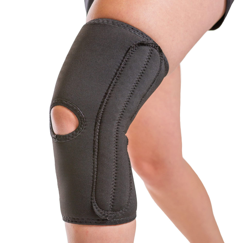 [Australia] - BraceAbility Knee Compression Sleeve for Women - Ladies Open Patella Brace and Kneecap Stabilizer with Support Stays for Running, Female Arthritis Pain, Meniscus Tears and ACL Injury 4X-Large 