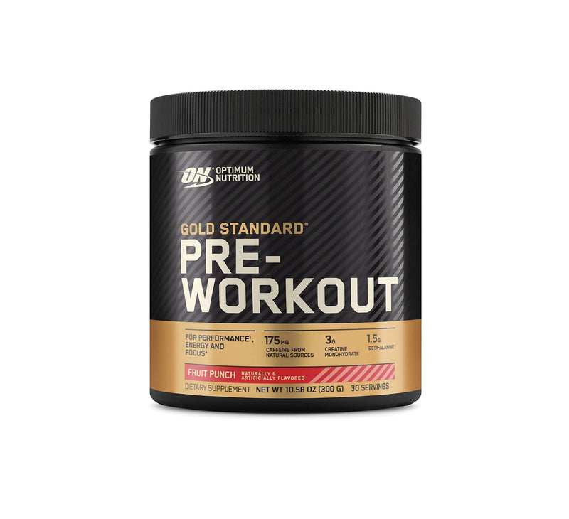 [Australia] - Optimum Nutrition Gold Standard Pre-Workout, Vitamin D for Immune Support, with Creatine, Beta-Alanine, and Caffeine for Energy, Keto Friendly, Fruit Punch, 30 Servings (Packaging May Vary) 