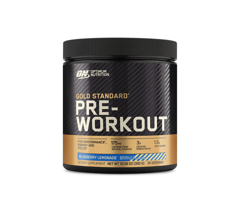 [Australia] - Optimum Nutrition Gold Standard Pre-Workout, Vitamin D for Immune Support, with Creatine, Beta-Alanine, and Caffeine for Energy, Keto Friendly, Blueberry Lemonade, 30 Servings (Packaging May Vary) 