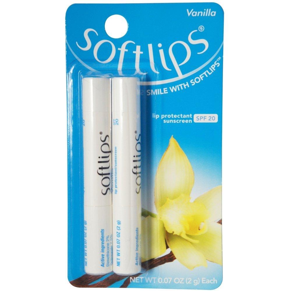 [Australia] - Softlips Lip Protectant/Sunscreen SPF 20, Value Pack, Vanilla 2 Each 