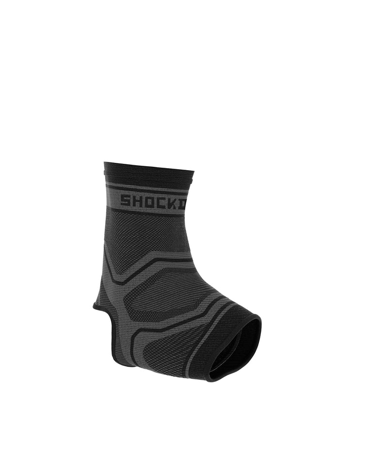 [Australia] - Shock Doctor Ankle Brace Support Compression Sleeve (1 Sleeve). Best for Ankle/Foot Instability Swelling, Arthritis, Tendonitis, Joint Pain, Sprains, Recovery, Achilles Tendon and Arch Support Medium Grey/Black 