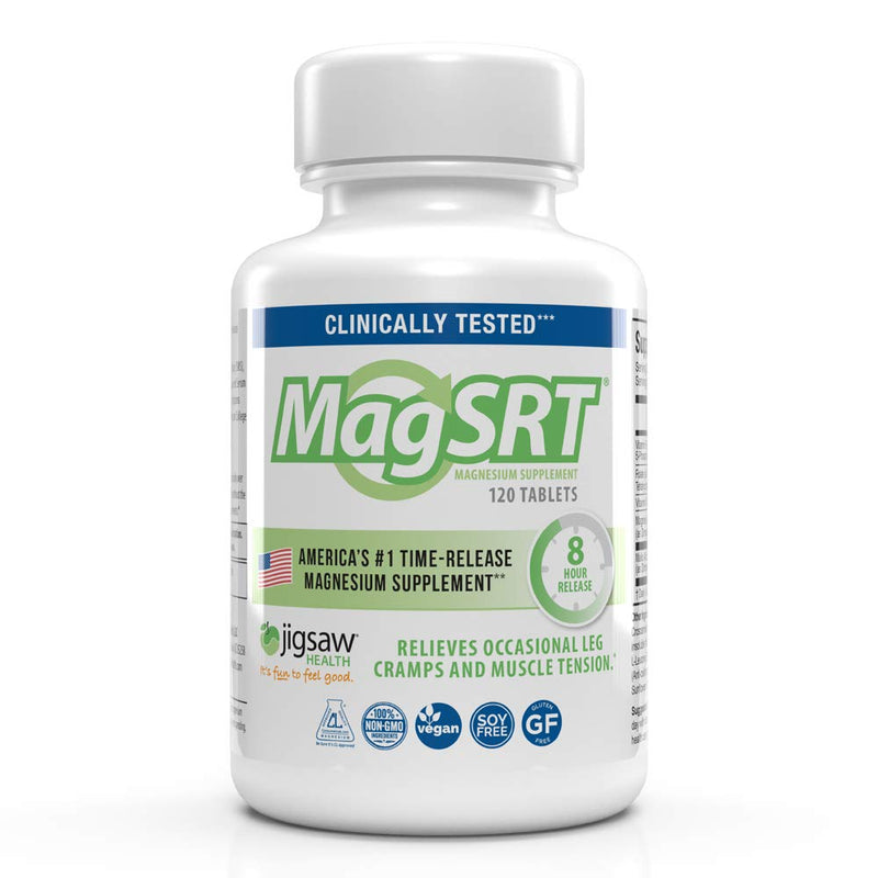 [Australia] - Jigsaw Health MAG SRT Magnesium Supplement (Mag SRT, 120 Count (Pack of 1)) 120 Count (Pack of 1) 