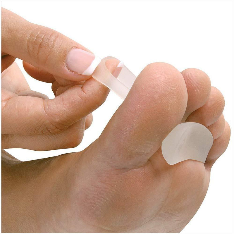 [Australia] - NatraCure Gel Hammer Toe Crest Pads (Left/Right) - 1 Pair – (Toe Straightening Cushion, For Mallet Toes and Overlapping Toes) - 3035-M CAT Hammer Toe Crests - 1 Pair 