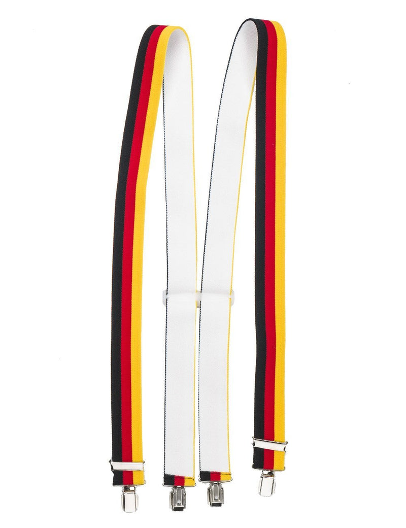 [Australia] - Shenky German Suspenders 4 Sturdy Clips Braces Bavaria X Shape Germany 