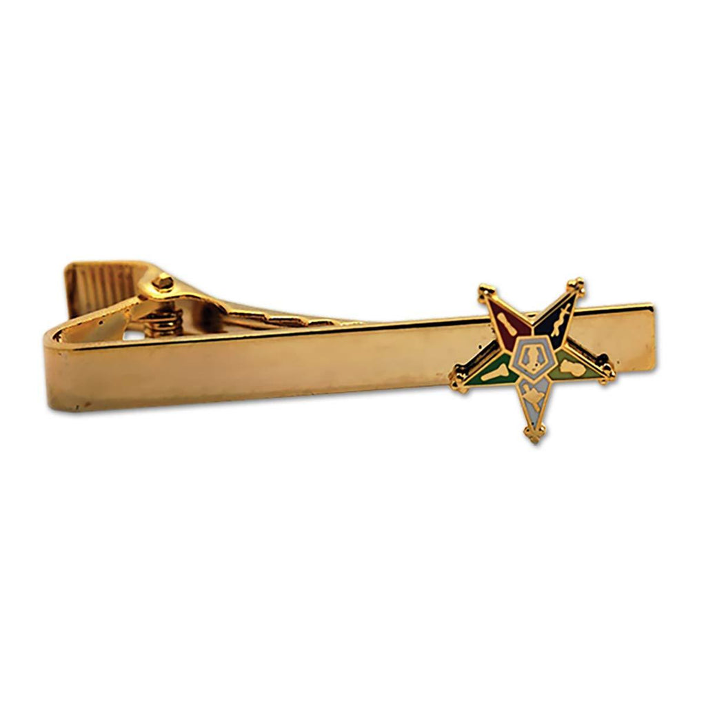 [Australia] - Order of The Eastern Star Masonic Tie Clip - [Gold][2 1/4'' Wide] 