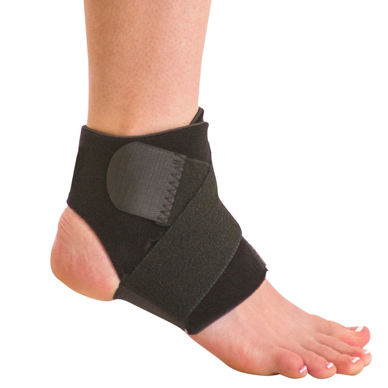 [Australia] - BraceAbility Neoprene Water-Resistant Ankle Brace | Compression Foot Wrap for Swimming, Running, Surfing, Diving, Exercise, Athletic Support & Protection, Sprains, Tendonitis and PTTD Pain (L/XL) Large/X-Large (Pack of 1) 