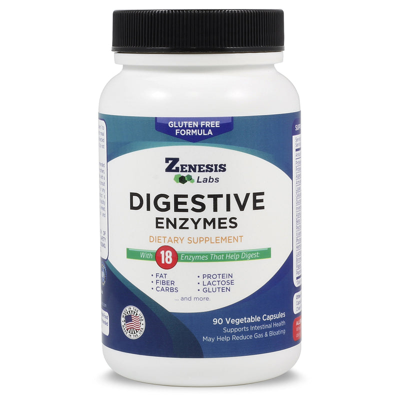 [Australia] - Digestive Enzymes - Amylase, Bromelain, Protease, Lipase & 14 Other Enzymes - 90 Capsules 