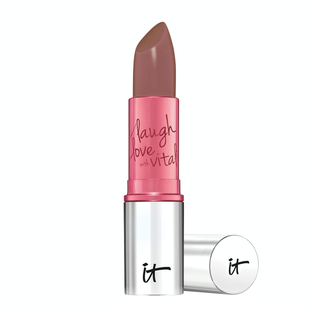 [Australia] - IT Cosmetics Vitality Lip Flush 4-in-1 Reviver Lipstick Stain, Love Story - Long-Wear Color + Hydration - With Shea Butter, Aloe, Jojoba, Plum Oil & Cherry Oil - 0.11 oz 