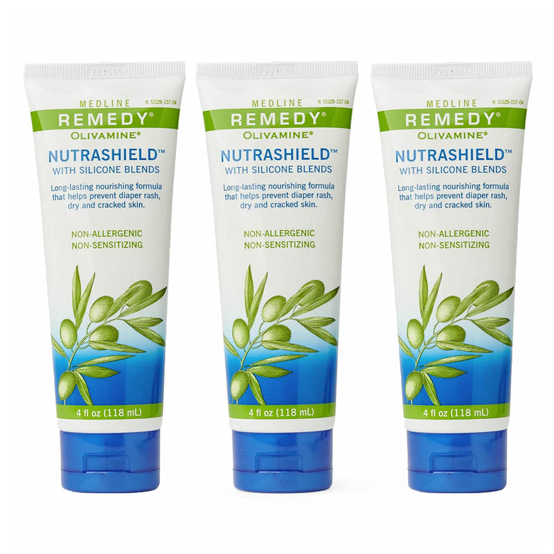 [Australia] - Medline Remedy Nutrashield, Skin Protection, Relieves Chapped or Cracked Skin, Ideal for Dry Denuded Skin, 4 oz (Pack of 3) 