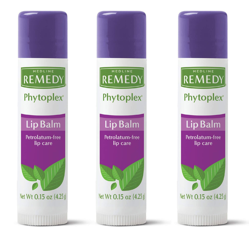 [Australia] - Medline Remedy Phytoplex Lip Balm, Moisturizing, Soothes and Protects, All Natural , 3 Pack 