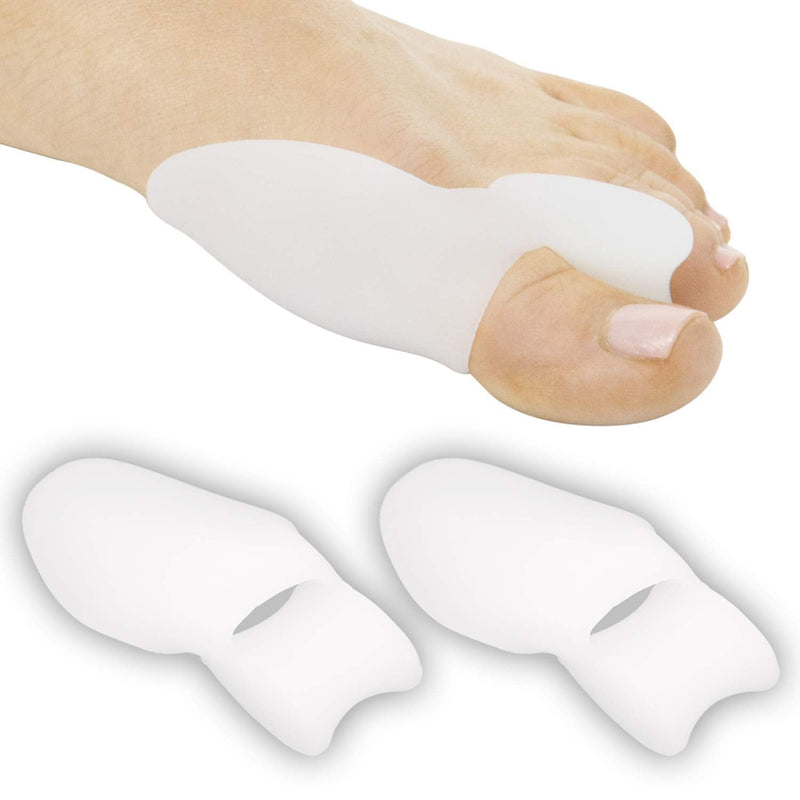 [Australia] - ViveSole Bunion Guard (2 Pack) - Silicone Big Toe Separator Cushion Straightener Pads - Gel Hallux Valgus Fix Spacers, Protectors, Orthopedic Correctors - Padding Bunion Support for Pain Relief 