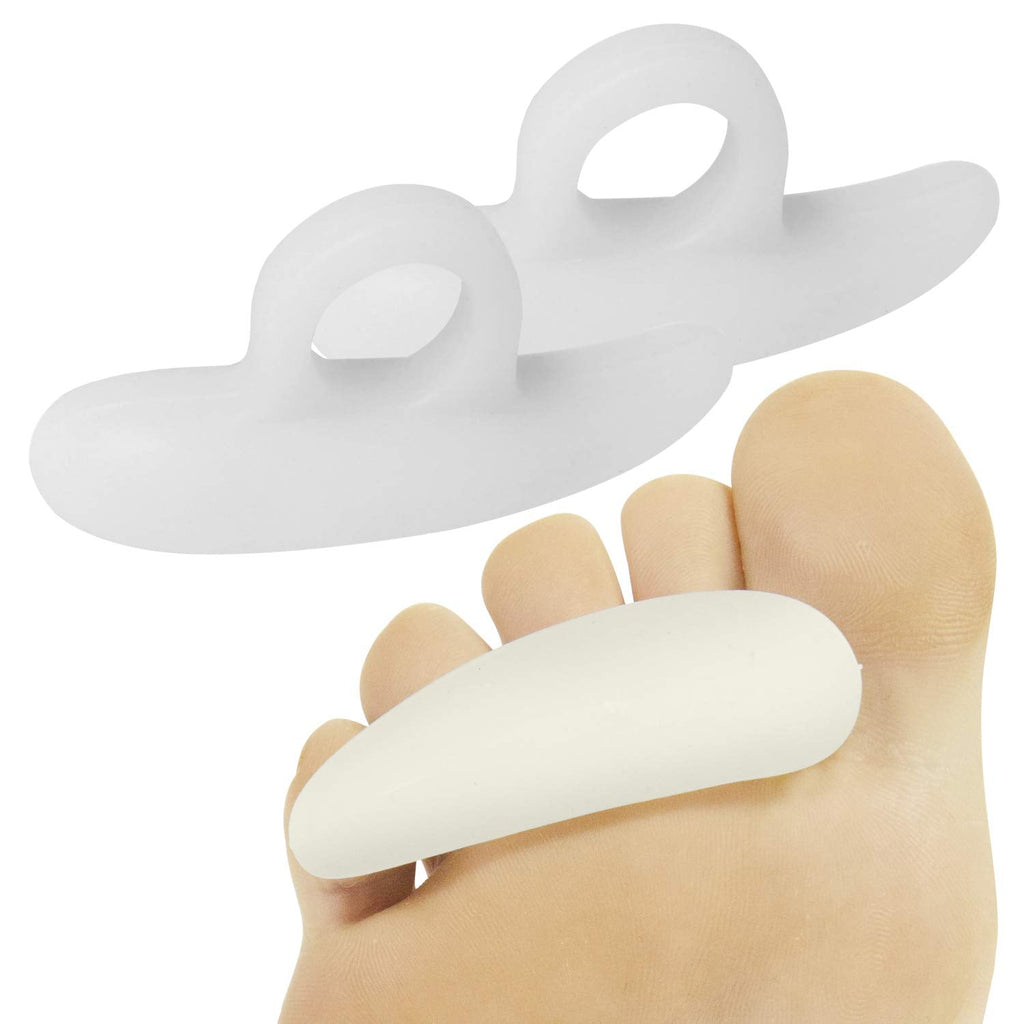 [Australia] - ViveSole Hammer Toe Straightener Pads (Pair) - Corrector for Curled, Crooked, Curved, Overlapping, Clubbed, Claw, Mallet Curling Toes Relief - Right and Left Hammertoe Gel Support Crest Cushion 