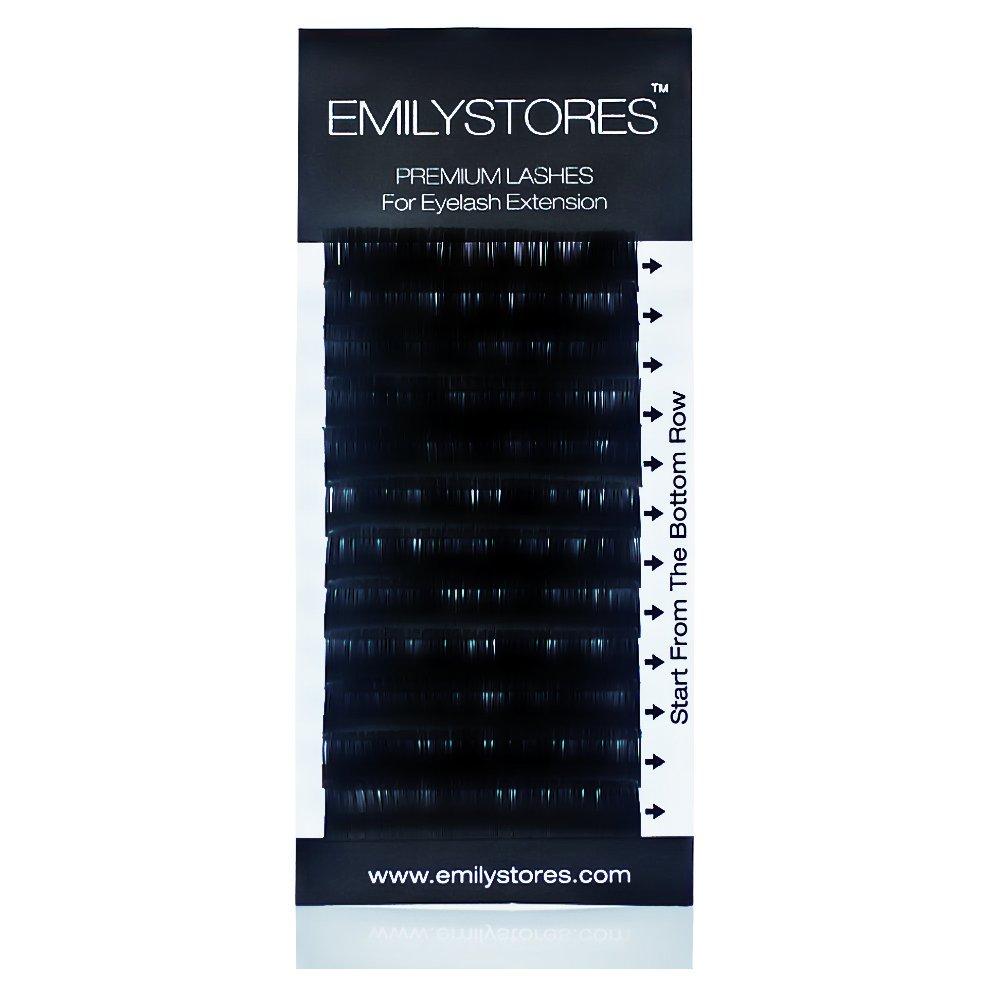 [Australia] - EMILYSTORES Eyelash Extensions 0.10mm Thickness J Curl Length 10mm Silk Mink Fake Eye Lashes In One Tray 
