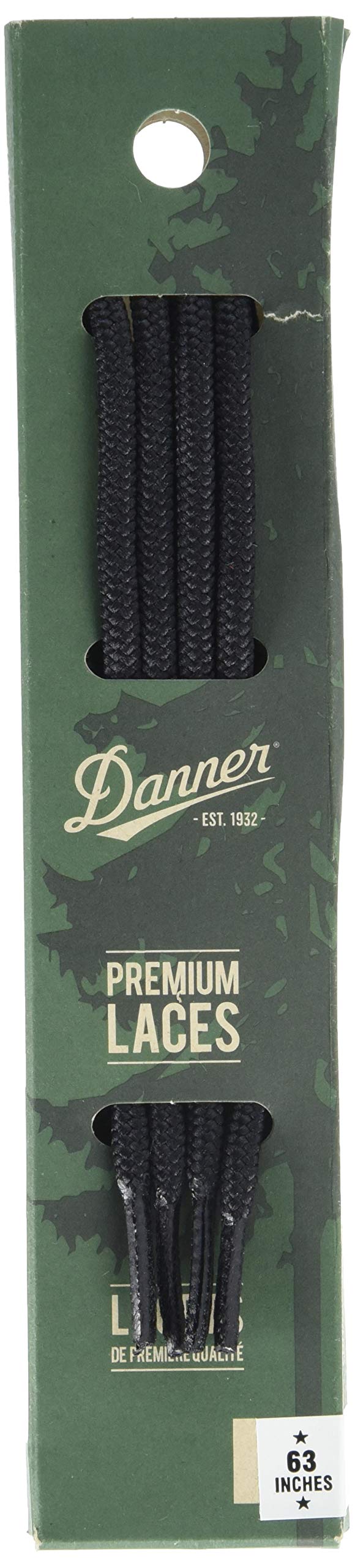 [Australia] - Danner Unisex-Adult Laces 63" Shoelaces Medium Black 