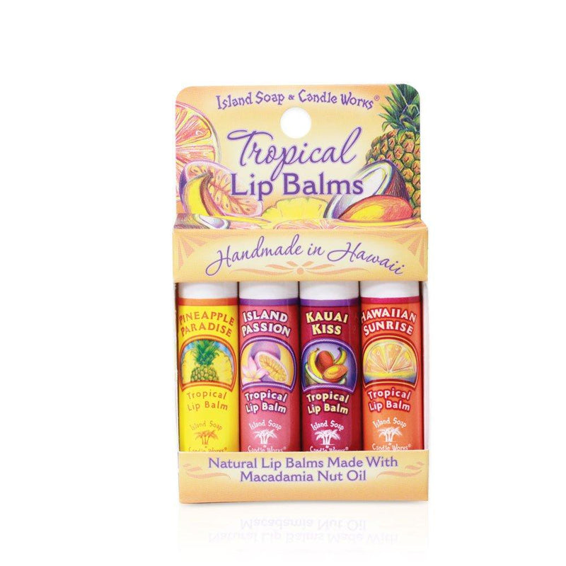 [Australia] - Island Soap & Candle Works, Lip Balm Sticks, Convenient 4-pack 