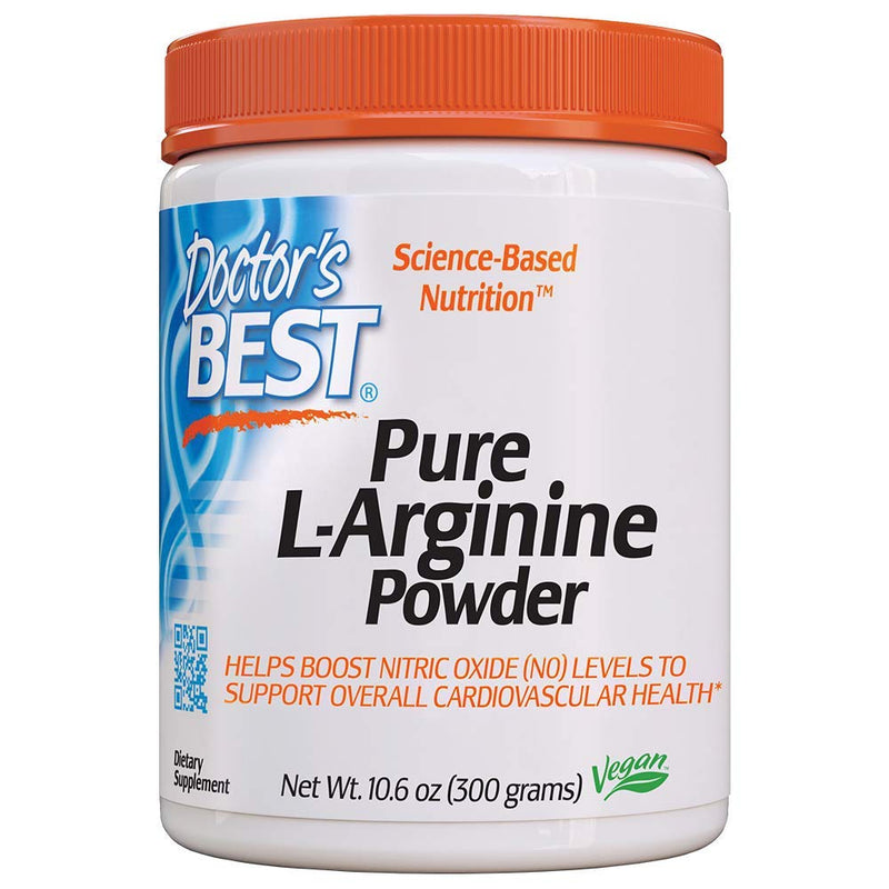 [Australia] - Doctor's Best L-arginine HCL Powder, Non-GMO, Vegan, Gluten Free, Soy Free, Helps Promote Muscle Growth, 300g 