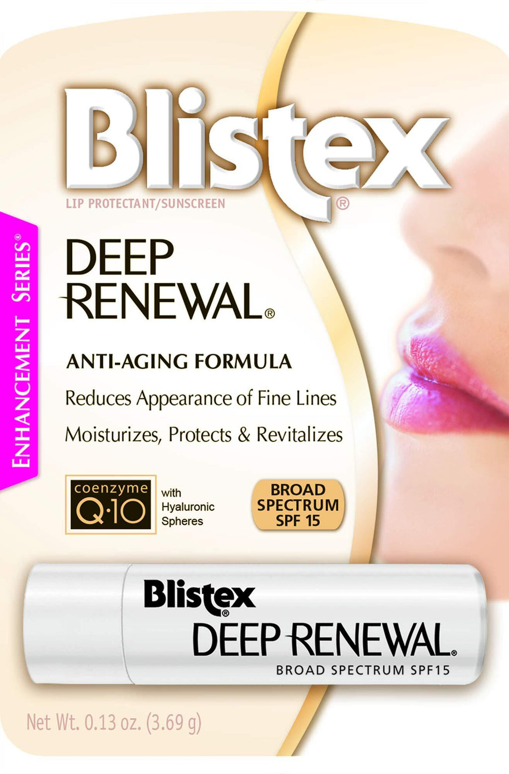 [Australia] - Blistex Lip Protectant Sunscreen Deep Renewal Anti-Aging Formula 0.13 Ounce (3.69g) (Value Pack of 3) 