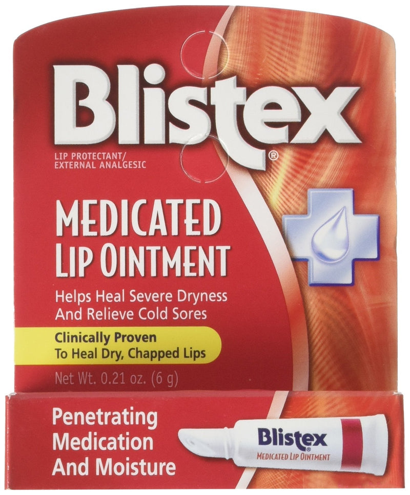 [Australia] - Blistex Medicated Lip Ointment 0.21 oz (Pack of 6) 