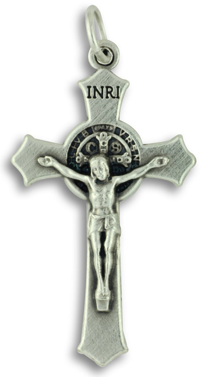 [Australia] - Gifts Catholic, Inc. LOT of 10 Saint St St. Benedict Rosary Crucifix Cross Pendants 1.5" Made in Italy 