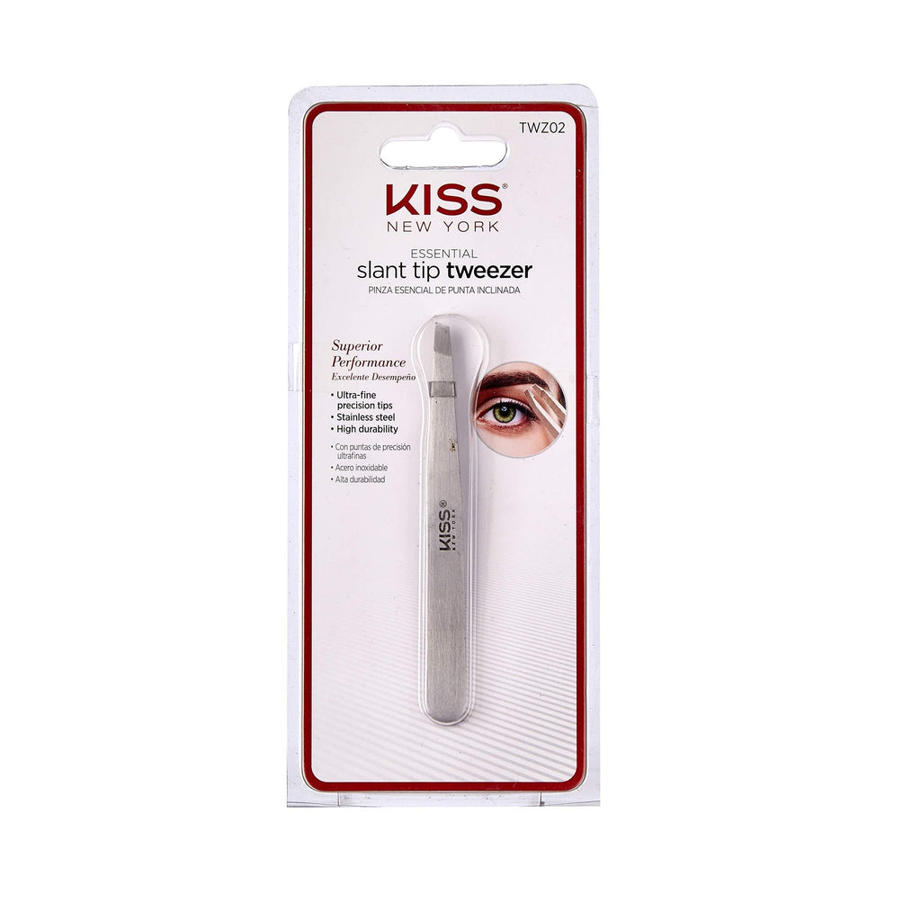 [Australia] - Kiss Slant Tip Tweezer, Ultra-fine precision tips, Stainless steel (TWZ02) TWZ02 