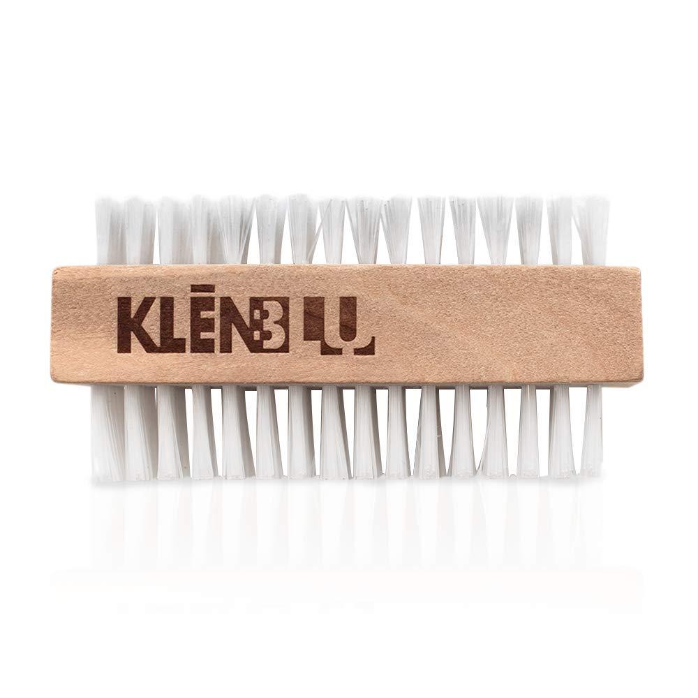 [Australia] - Sneaker Cleaner Brush/Cleaning Brush by KlenBlu - Premium Double Sided Wooden Shoe Care Brush Made with Nylon 1 Pack 