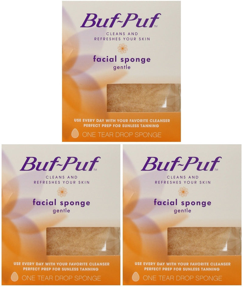 [Australia] - Buf-Puf Reusable Gentle Facial Sponge (Pack of 3) 