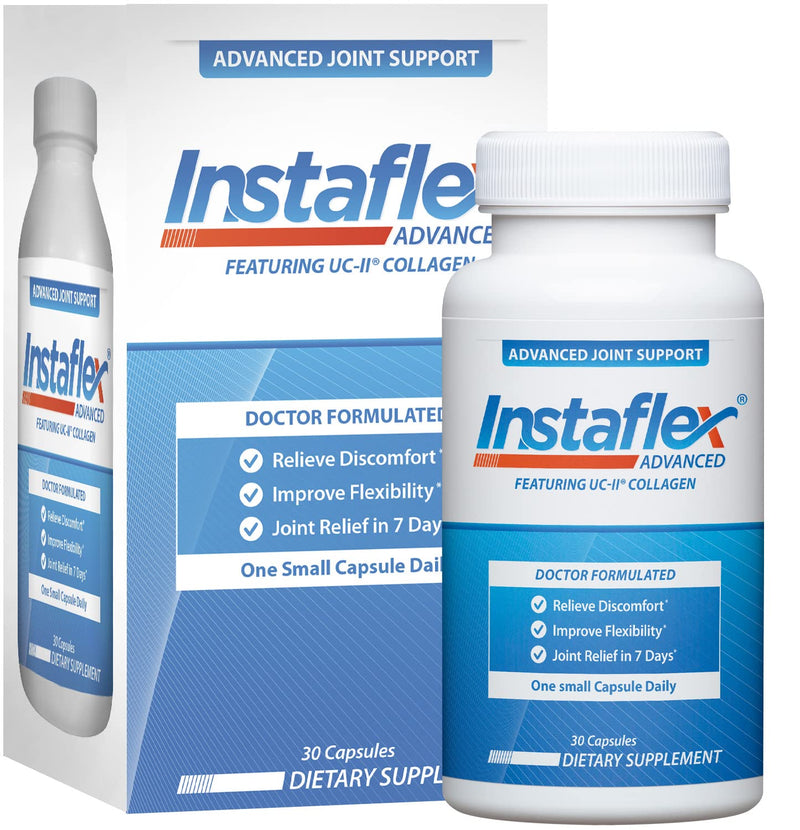 [Australia] - Instaflex Advanced Joint Support Supplement - Turmeric, Resveratrol, Boswellia Serrata Extract, BioPerine, UC-II Collagen- 30 Count 30 Count (Pack of 1) 