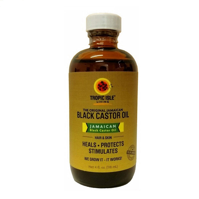 [Australia] - Tropic Isle Living Jamaican Black Castor Oil Glass Bottle (4 oz) Original Version 