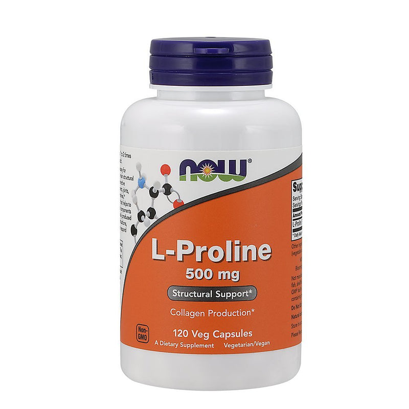 [Australia] - Now Foods L-Proline 500mg, Veg-Capsules, 120-Count (Pack of 2) 