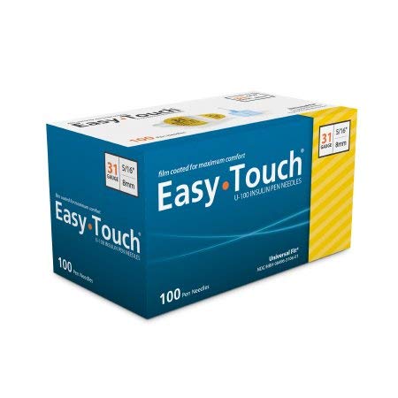 [Australia] - Easy Touch Insulin Pen Needle 31G x 5/16" (100 count) 