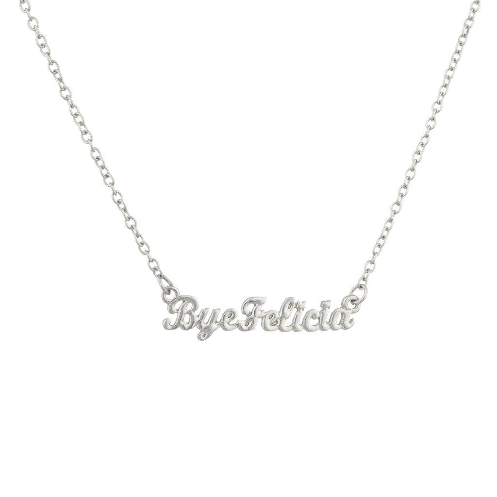 [Australia] - Lux Accessories Bye Felicia Irrevlevant Good Ridance Felisha Pendant Necklace 