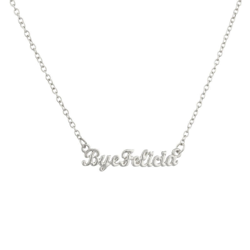 [Australia] - Lux Accessories Bye Felicia Irrevlevant Good Ridance Felisha Pendant Necklace 