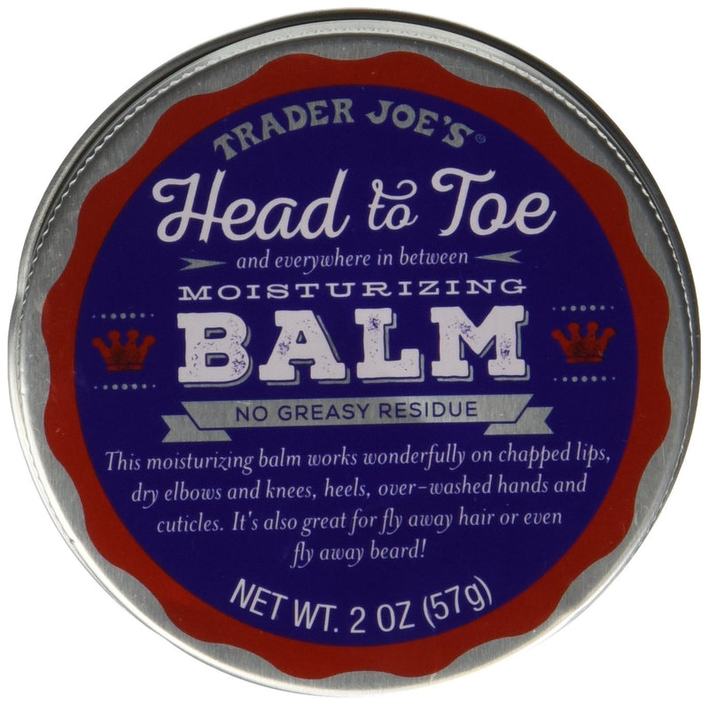 [Australia] - Trader Joe's Head to Toe Moisturizing Balm and Beard Balm 2 Ounce (Pack of 1) 
