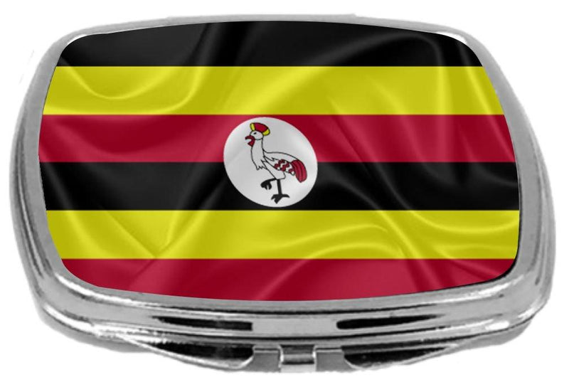 [Australia] - Rikki Knight Flag Design Compact Mirror, Uganda, 3 Ounce 