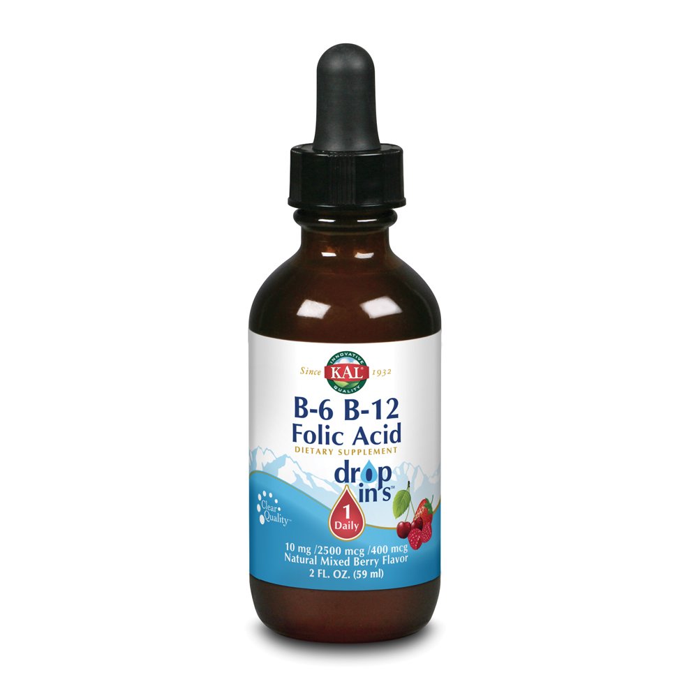 [Australia] - Kal B-6 B-12 Folic Acid Mixed Berry Dropins, 2 Fluid Ounce 