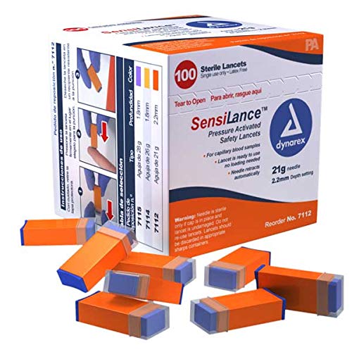 [Australia] - Dynarex SensiLance Safety Lancets Press 28 Gauge (100/Pack) 