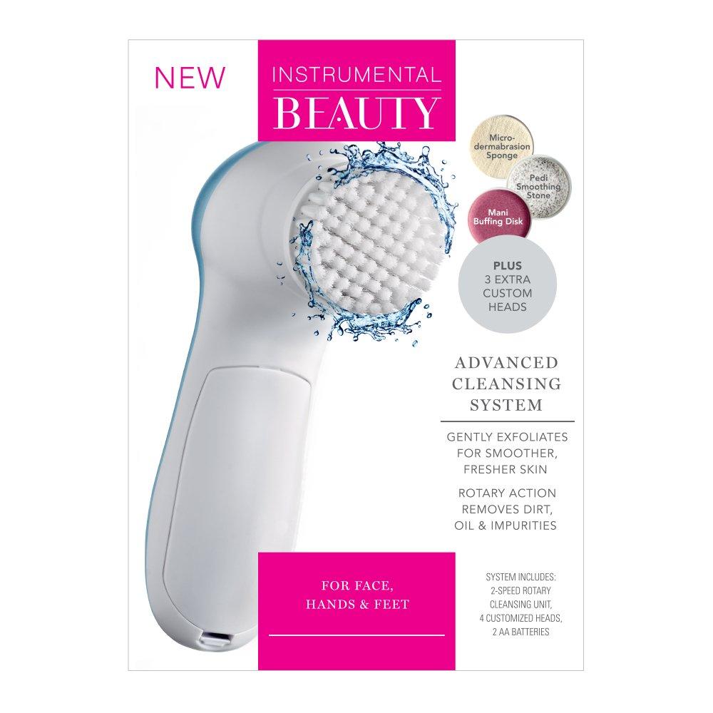 [Australia] - Instrumental Beauty—Advanced Cleansing System—For Smooth Soft Skin, Includes Heads for Manicures & Pedicures for Head to Toe Softness 