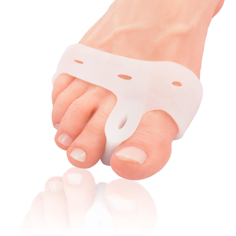[Australia] - Dr. Frederick's Original Deluxe Bunion Pad & Toe Spacer - 2 Pieces - Soft Gel Toe Separators for Active People - Pain Relief for Bunions & Tailor's Bunions - Heavy Duty Heavy Duty - One Size Fits All 