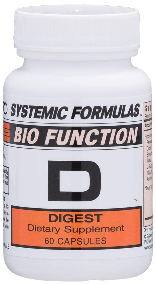 [Australia] - Systemic Formulas Bio Function #17 D Digest 60 Capsules. Helps Digestion of Heavy Meals and Absorption of Nutrients. 