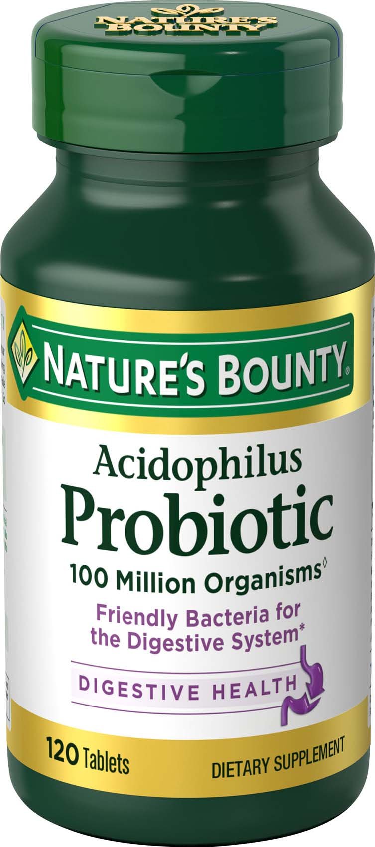 [Australia] - Nature's Bounty Nature's Bounty Probiotic Acidophilus, 360 Tablets (3 X 120 Count Bottles),, 360 Count () 