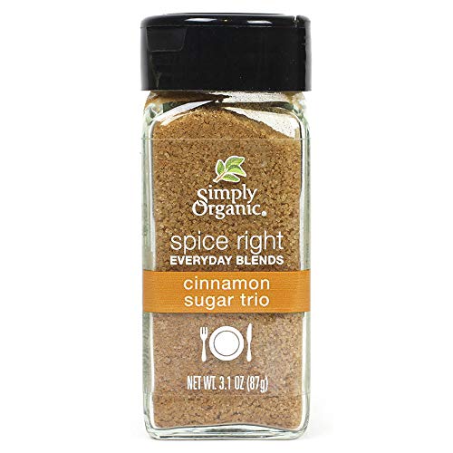 [Australia] - Simply Organic Spice Right Everyday Blends Cinnamon Sugar Trio, Certified Organic, Vegan, Vegetarian | 3.1 oz 1 