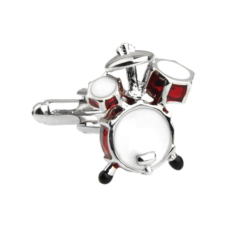 [Australia] - Mens Drum Kit Music Cufflinks Birthday Gift 